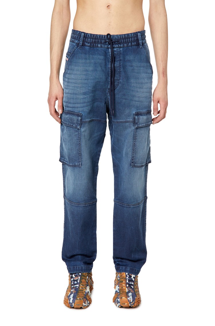 DIESEL Tapered Krooley Cargo- JoggJeans® 068DV Dark Blue 