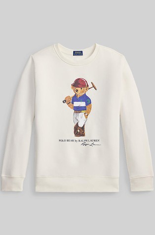 Polo Bear pulover s flisirano notranjostjo