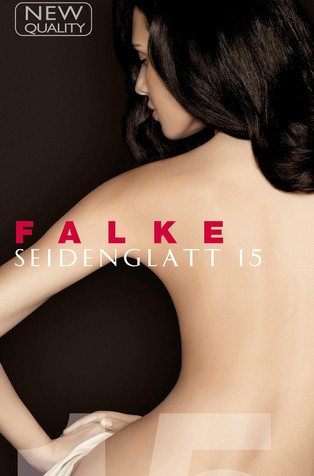 FALKE Seidenglatt 15 den dokolenke Bež - Powder 2