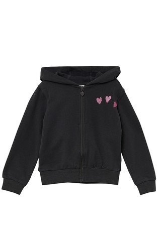 Jopa s kapuco in svetlečim potiskom zadaj