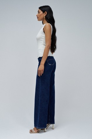 SALSA JEANS Sleeveless top with lace embroidery White 2