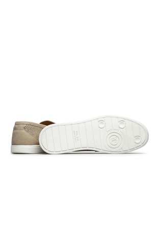 FABI Nubuck leather loafers with perforations Beige 4