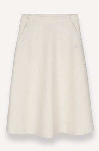 Flared midi skirt