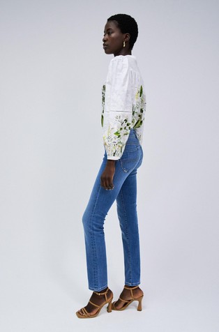 SALSA JEANS Secret Push In slim fit jeans hlače Modra - Blue 2
