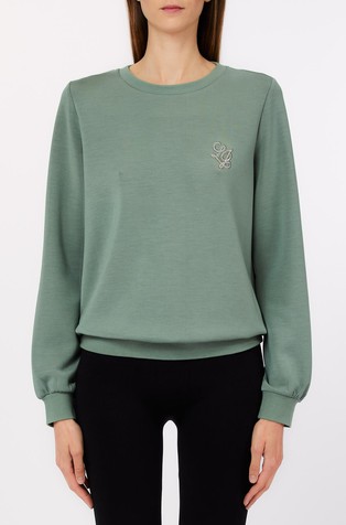 Pulover z logotipom iz scuba tkanine