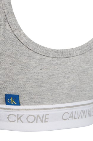 CALVIN KLEIN String Bralette - Ck One Grey 4