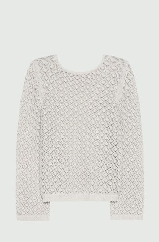 Luknjičasto pleten pulover