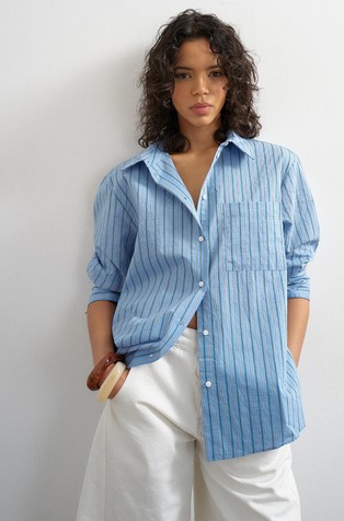 TSELOUISE oversize striped shirt