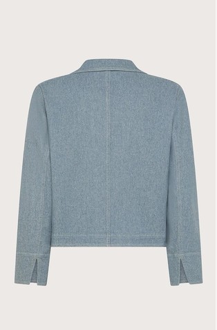 SEVENTY Cropped jacket with lurex Blue 2