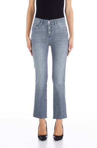 Cropped zvončaste jeans hlače