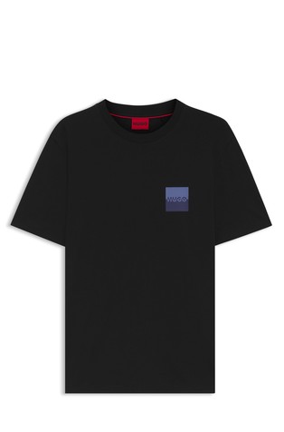 Cotton-jersey T-shirt with logo print