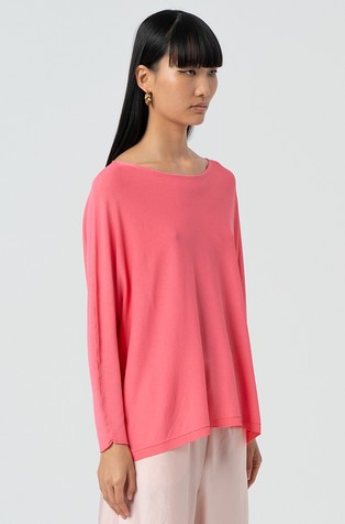 FRACOMINA Knitted sweater in viscose-blend Pink 2