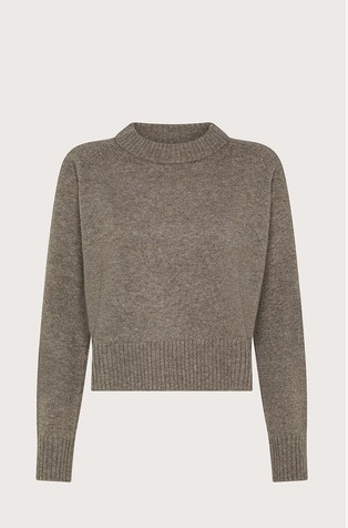 Blended wool crewneck