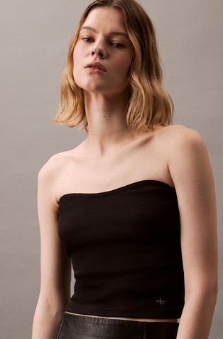 CALVIN KLEIN Off-shoulder top Black 3