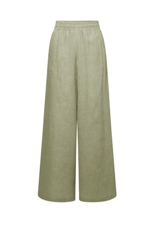 Palazzo trousers in linen