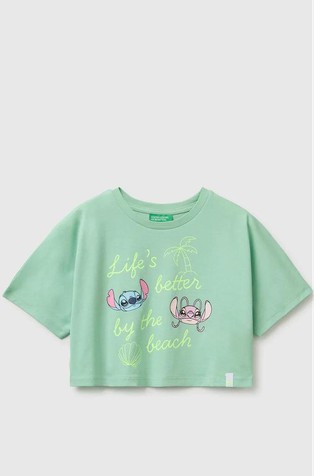 Disney© Lilo & Stitch cropped majica s kratkimi rokavi