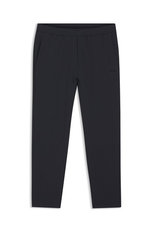 Hlače iz raztegljive tkanine z vafelj teksturo