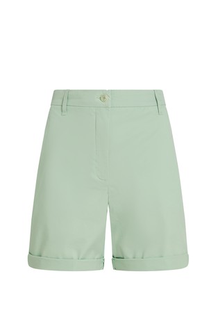 Cotton Blend Chino Shorts