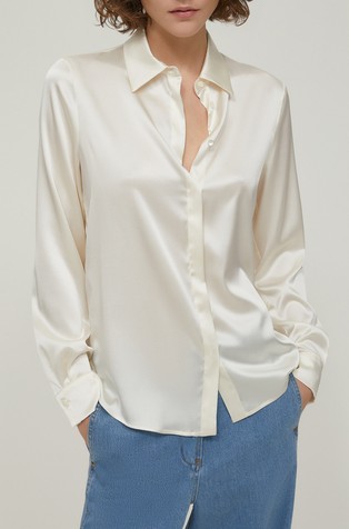 Silk satin shirt