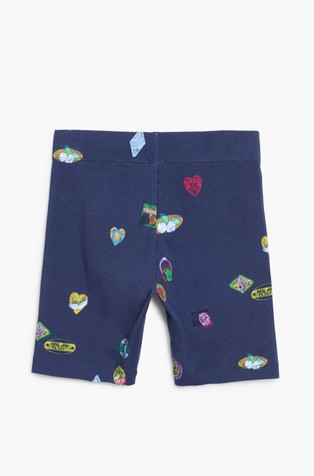 DESIGUAL Kratke pajkice s potiskom Modra - Blue 5