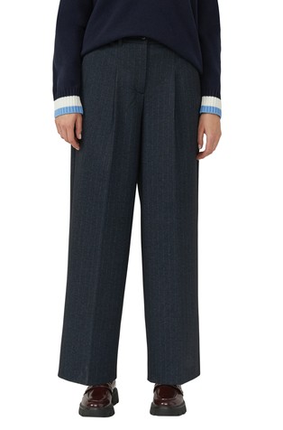 Široke hlače s črtastim vzorcem