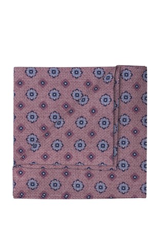 Vzorčast žepni robček iz svilene mešanice