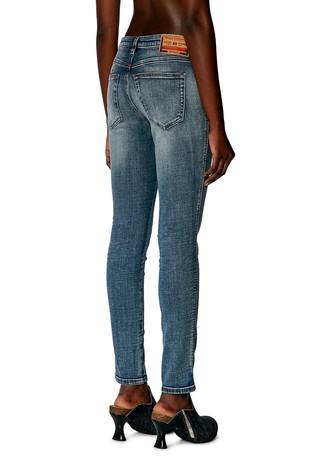 DIESEL Skinny jeans hlače - 2015 Babhila 0PFAW Modra - Medium Blue 2