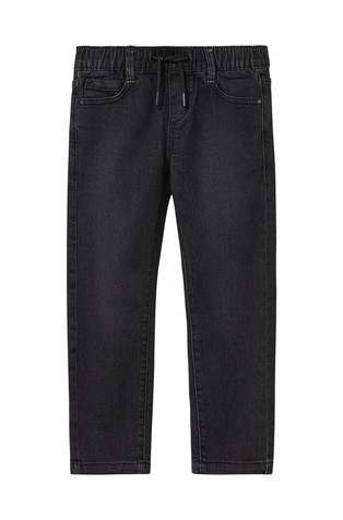 Slim fit jeans hlače z elastičnim pasom