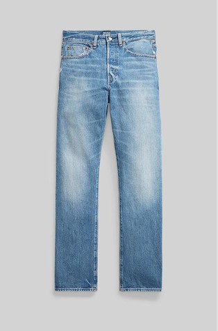 Relaxed fit jeans hlače z visokim pasom in ravnimi hlačnicami