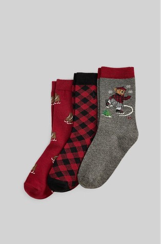 Polo Bear crew sock 3-pack