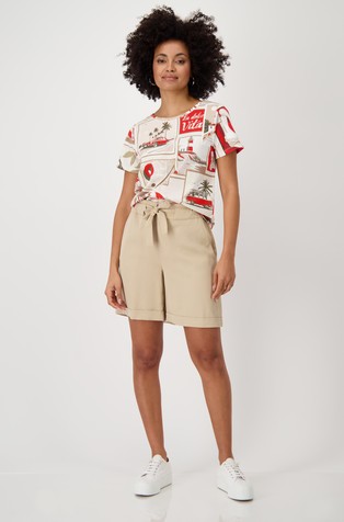 MONARI T-shirt with polaroid print Red / Multi 4
