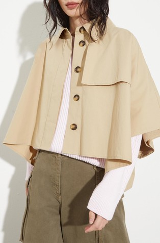 Water-repellent cotton cape