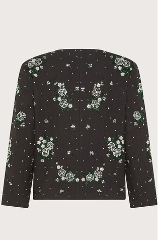 SEVENTY Cropped jacket with beaded details Black 2