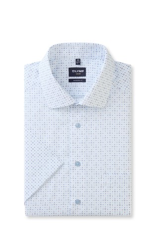Luxor modern fit vzorčasta srajca s kratkimi rokavi