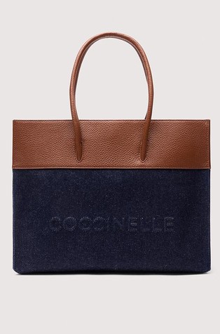 Myrtha Denim Bag with Maxi Logo