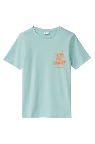 Majica s kratkimi rokavi in potiskom