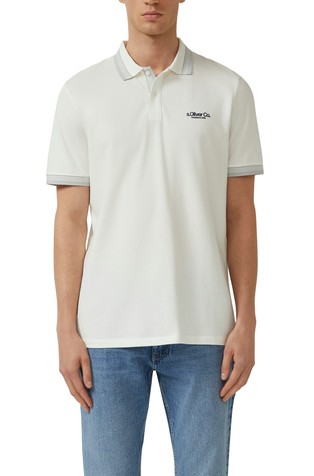 Piké polo majica s kontrastnimi detajli