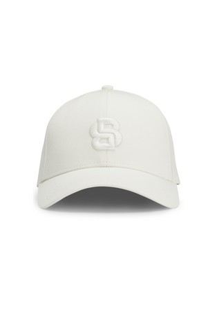 Cotton-twill cap with Double B monogram