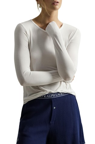 Majica z dolgimi rokavi iz raztegljivega modala