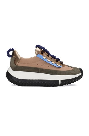 Kapok Pinto Leather Sneakers
