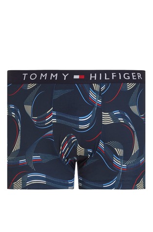 TOMMY HILFIGER TH original boksarice z logo pasom Modra - Blue 4