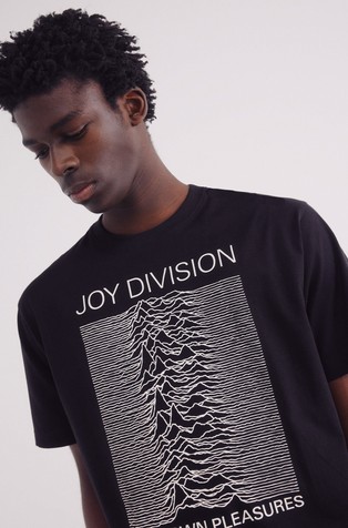 SPRINGFIELD Joy Division majica s kratkimi rokavi Črna - Black 3