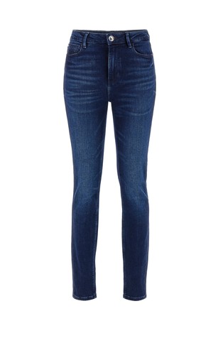 Skinny fit denim pant with rhinestones