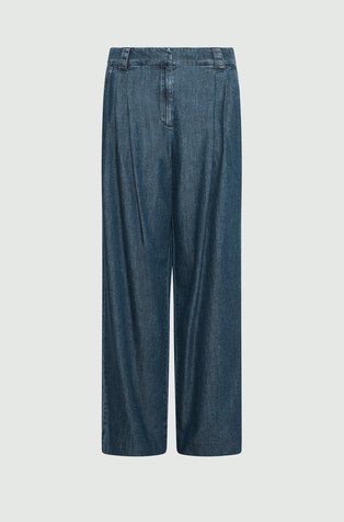 MARELLA Wide-leg denim jeans Blue 3