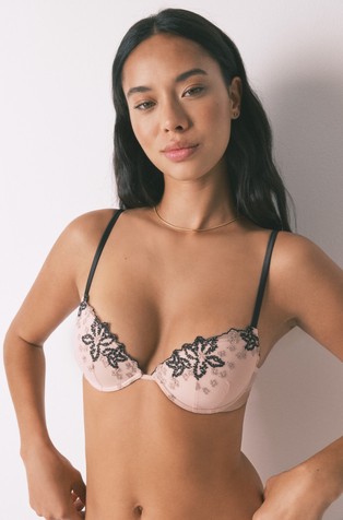 Modrček iz tila z vezeninami