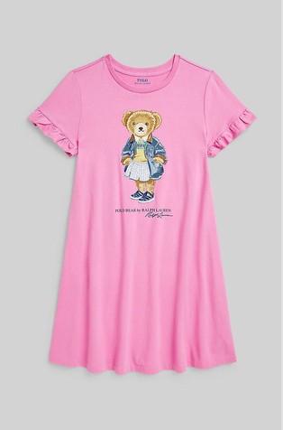 Polo Bear obleka iz bombažnega jerseya