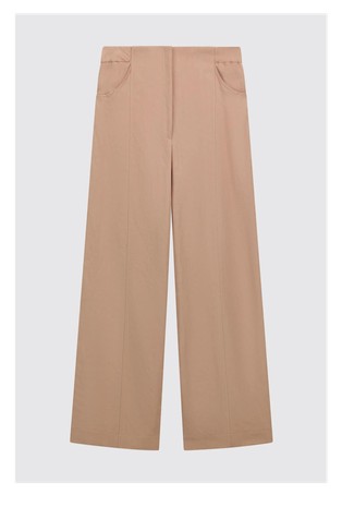 Palazzo trousers with decorative seams