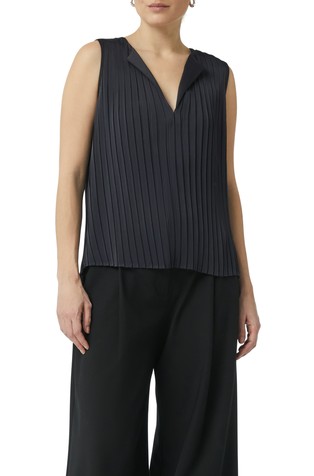 Pleated blouse top