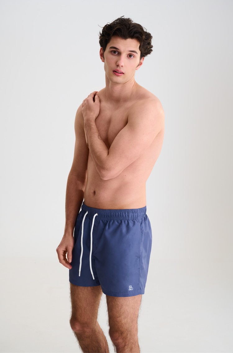 LISCA Swim beach shorts in solid-color Indigo Blue 