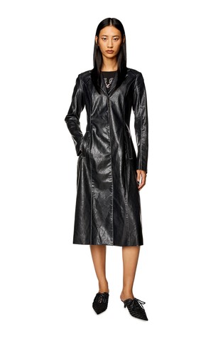 Trench coat in supple technical fabric